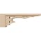 Ekena Millwork 6"W x 36"D x 12"H Thin Sheridan Rough Cedar Woodgrain TimberThane Corbel, Primed Tan CORUR06X36X12SHERCPR - alternate 3